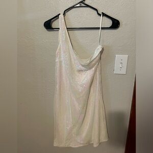 no tag. white sequin dress